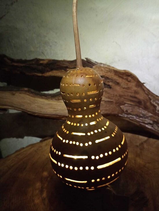 Lampe calebasse